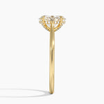 Adorned Dawn Diamond Ring Yellow Gold 18k Oval Engagement Ring