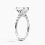 Adorned Dawn Diamond Ring Platinum Princess Engagement Ring