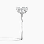 Adorned Dawn Diamond Ring Platinum Radiant Engagement Ring
