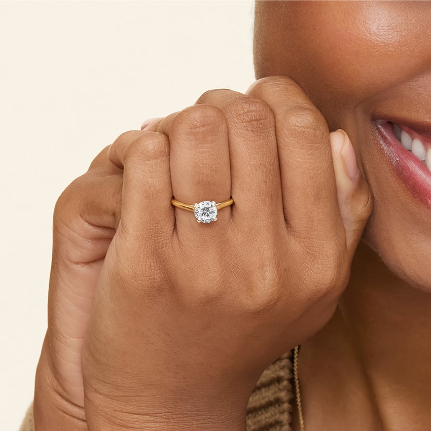 Adorned Dawn Diamond Ring Yellow Gold 18k Engagement Ring
