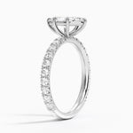 Luxe French Pavé Perfect Fit Diamond Ring (1/2 ct. tw.) Platinum Marquise Engagement Ring