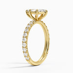Luxe French Pavé Perfect Fit Diamond Ring (1/2 ct. tw.) Yellow Gold 18k Marquise Engagement Ring