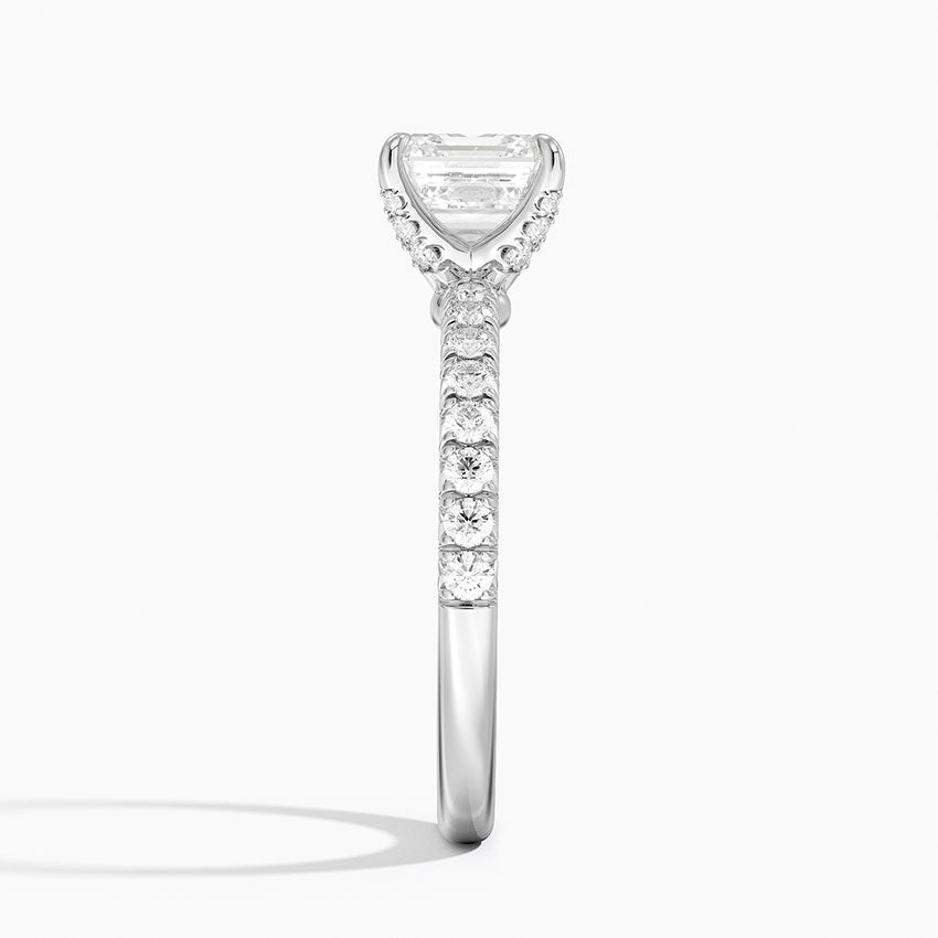 Adorned Amelie Diamond Ring Platinum Asscher Engagement Ring