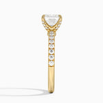 Adorned Amelie Diamond Ring Yellow Gold 18k Asscher Engagement Ring
