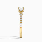 Adorned Amelie Diamond Ring Yellow Gold 18k Cushion Engagement Ring