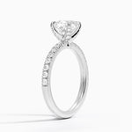 Adorned Amelie Diamond Ring Platinum Cushion Engagement Ring