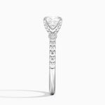 Adorned Amelie Diamond Ring Platinum Cushion Engagement Ring
