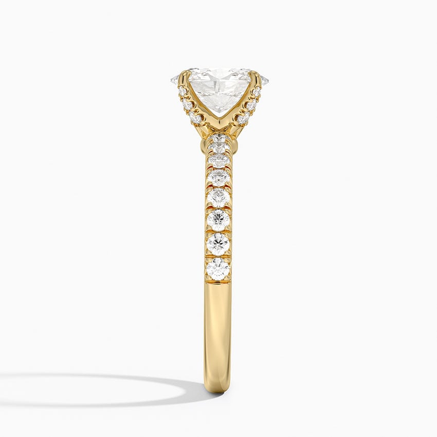Adorned Amelie Diamond Ring Yellow Gold 18k Oval Engagement Ring