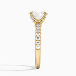 Adorned Amelie Diamond Ring Yellow Gold 18k Oval Engagement Ring