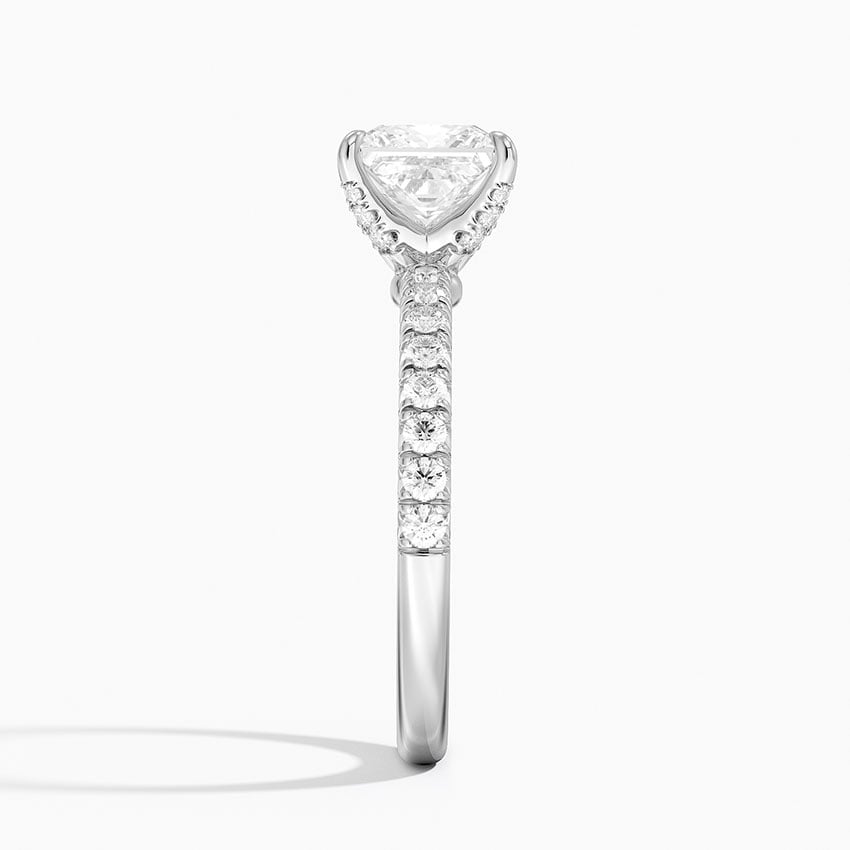 Adorned Amelie Diamond Ring Platinum Princess Engagement Ring