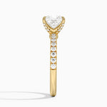 Adorned Amelie Diamond Ring Yellow Gold 18k Princess Engagement Ring