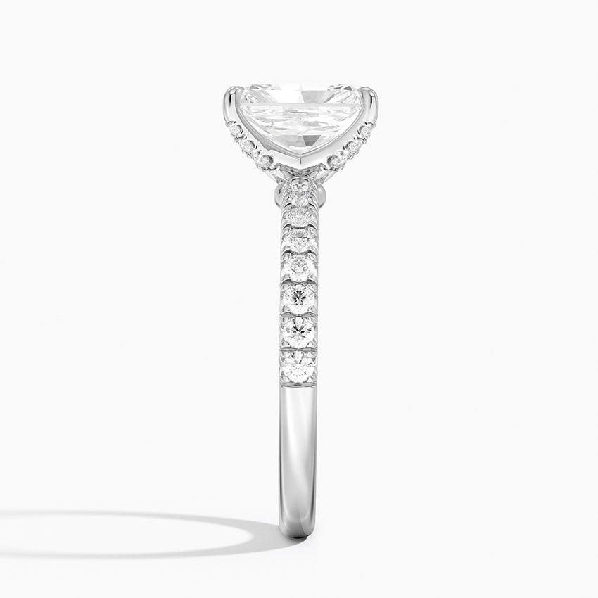 Adorned Amelie Diamond Ring Platinum Radiant Engagement Ring