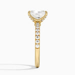 Adorned Amelie Diamond Ring Yellow Gold 18k Radiant Engagement Ring