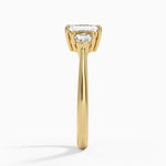 Shield Cut Three Stone Diamond Ring (1/4 ct. tw.) Yellow Gold 18k Emerald Engagement Ring