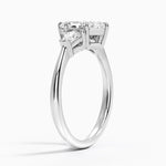 Shield Cut Three Stone Diamond Ring (1/4 ct. tw.) Platinum Marquise Engagement Ring