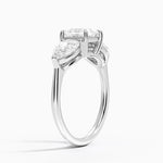 Luxe Opera Three Stone Diamond Ring (1 1/3 ct. tw.) Platinum Princess Engagement Ring