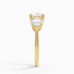 Luxe Opera Three Stone Diamond Ring (1 1/3 ct. tw.) Yellow Gold 18k Princess Engagement Ring