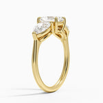 Luxe Opera Three Stone Diamond Ring (1 1/3 ct. tw.) Yellow Gold 18k Radiant Engagement Ring