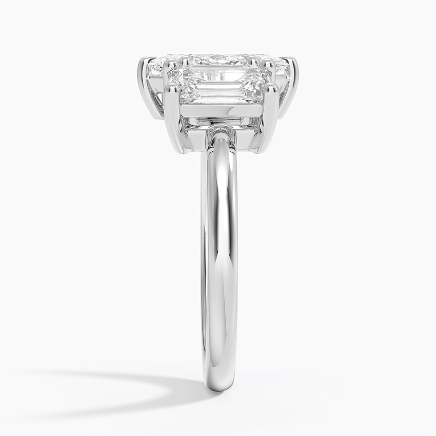 Luxe Rhiannon Three Stone Diamond Ring (1 1/10 ct. tw.) Platinum Marquise Engagement Ring