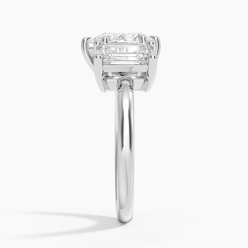 Luxe Rhiannon Three Stone Diamond Ring (1 1/10 ct. tw.) Platinum Pear Engagement Ring