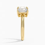 Luxe Rhiannon Three Stone Diamond Ring (1 1/10 ct. tw.) Yellow Gold 18k Radiant Engagement Ring