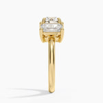 Luxe Rhiannon Three Stone Diamond Ring (1 1/10 ct. tw.) Yellow Gold 18k Round Engagement Ring