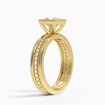 Sofia Triple Band Diamond Ring (1/4 ct. tw.) Yellow Gold 18k Princess Engagement Ring