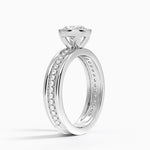 Sofia Triple Band Diamond Ring (1/4 ct. tw.) Platinum Round Engagement Ring