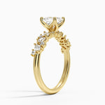 Olivetta Diamond Ring Yellow Gold 18k Asscher Engagement Ring
