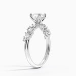 Olivetta Diamond Ring Platinum Cushion Engagement Ring