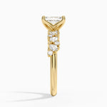 Olivetta Diamond Ring Yellow Gold 18k Emerald Engagement Ring