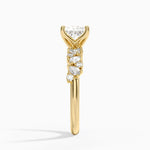 Olivetta Diamond Ring Yellow Gold 18k Princess Engagement Ring