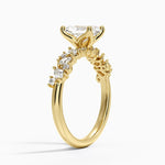 Olivetta Diamond Ring Yellow Gold 18k Radiant Engagement Ring