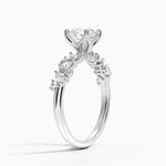 Olivetta Diamond Ring Platinum Round Engagement Ring