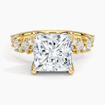 Olivetta Diamond Ring Yellow Gold 18k Princess Engagement Ring