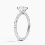 Luxe Elodie Diamond Ring (1/4 ct. tw.) Platinum Princess Engagement Ring