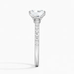 Luxe Elodie Diamond Ring (1/4 ct. tw.) Platinum Radiant Engagement Ring