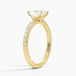 Luxe Elodie Diamond Ring (1/4 ct. tw.) Yellow Gold 18k Radiant Engagement Ring