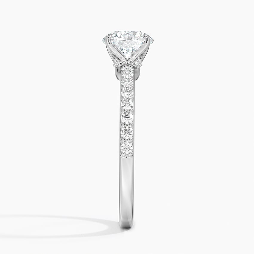 Luxe Elodie Diamond Ring (1/4 ct. tw.) Platinum Round Engagement Ring