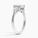Shield Cut Three Stone Diamond Ring (1/2 ct. tw.) Platinum Marquise Engagement Ring