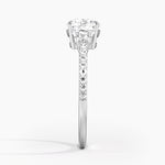 Lyra Three Stone Diamond Ring (1/4 ct. tw.) Platinum Round Engagement Ring