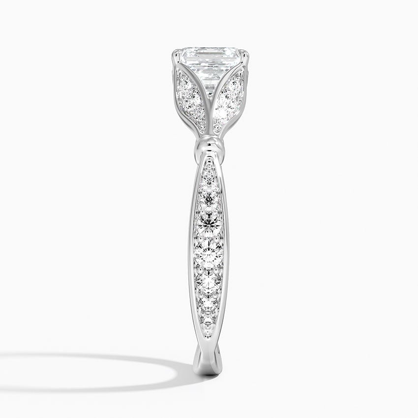 Zinnia Diamond Ring (1/3 ct. tw.) Platinum Asscher Engagement Ring