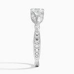 Zinnia Diamond Ring (1/3 ct. tw.) Platinum Asscher Engagement Ring
