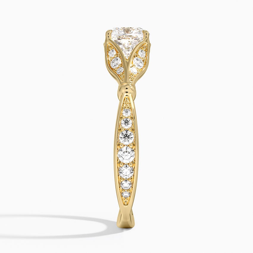 Zinnia Diamond Ring (1/3 ct. tw.) Yellow Gold 18k Cushion Engagement Ring