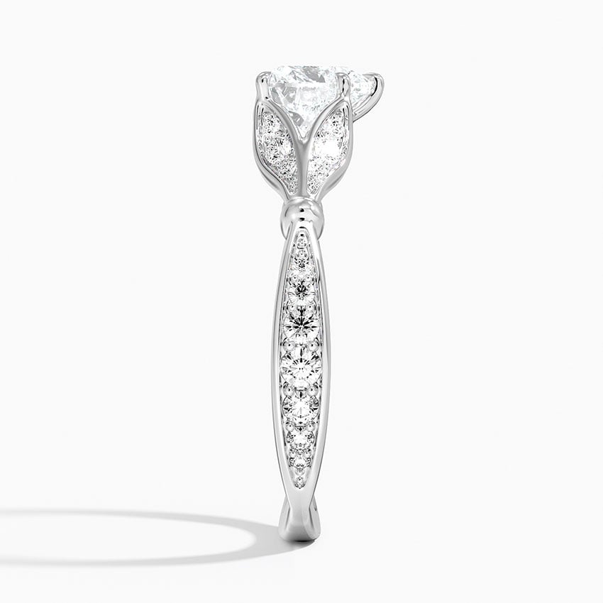 Zinnia Diamond Ring (1/3 ct. tw.) Platinum Heart Engagement Ring
