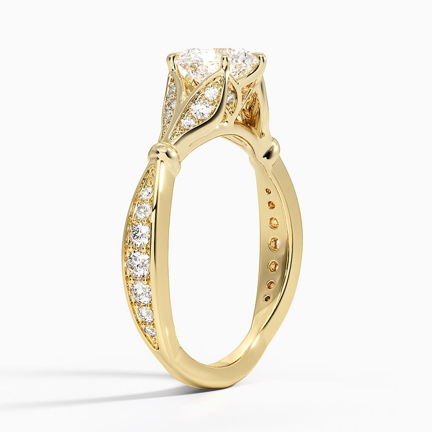Zinnia Diamond Ring (1/3 ct. tw.) Yellow Gold 18k Heart Engagement Ring