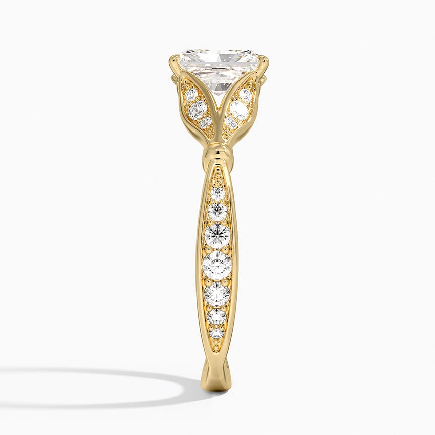 Zinnia Diamond Ring (1/3 ct. tw.) Yellow Gold 18k Radiant Engagement Ring