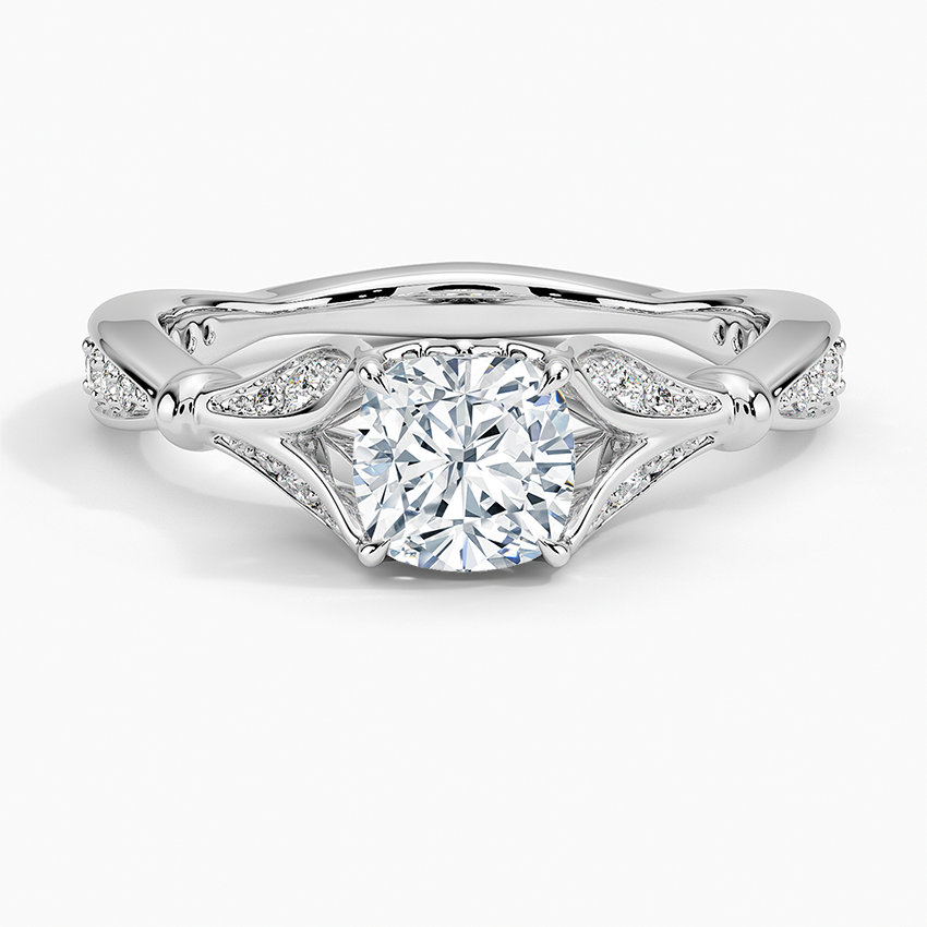 Zinnia Diamond Ring (1/3 ct. tw.) Platinum Cushion Engagement Ring