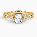 Zinnia Diamond Ring (1/3 ct. tw.) Yellow Gold 18k Radiant Engagement Ring
