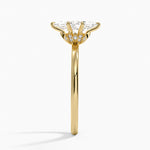 Petal Six Prong Diamond Ring Yellow Gold 18k Marquise Engagement Ring